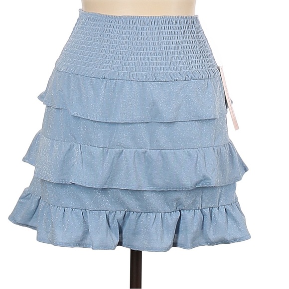 Moray Mini Skirt in Aqua Blue main image 1